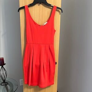 Red orange forever 21 dress
